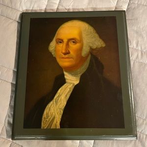Portrait on Wood of George Washington